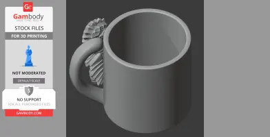 Seahorse Mug - Animal Wall Hook STL