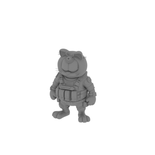 Garfield Ethan Hunt Ring Figure.stl