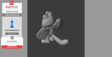 Garfield Falcon Ring Figure - Mashup Figure STL