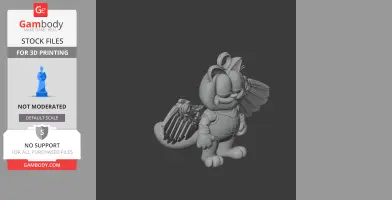 Garfield Falcon Ring Figure - Mashup Figure STL