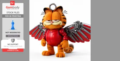 Garfield Falcon Ring Figure - Mashup Figure STL