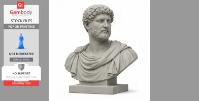 Hadrian Bust - Historical Warrior STL