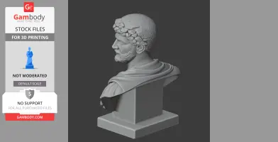 Hadrian Bust - Historical Warrior STL