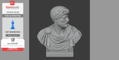 Hadrian Bust - Historical Warrior STL