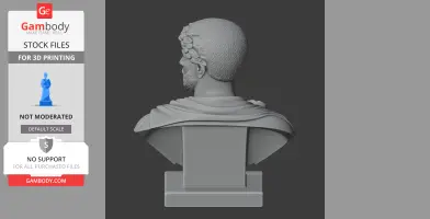 Hadrian Bust - Historical Warrior STL