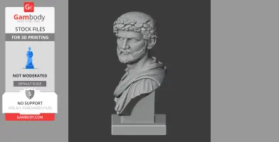 Hadrian Bust - Historical Warrior STL