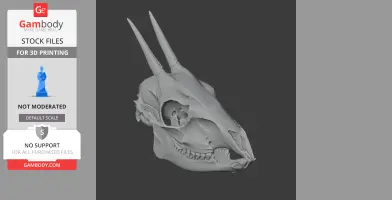 Common Duiker Skull - Skull Replica STL