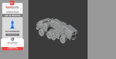 BM-27 Uragan - Tank Model STL