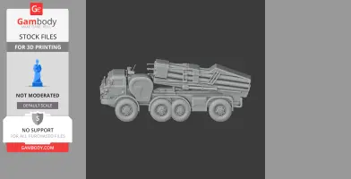BM-27 Uragan - Tank Model STL