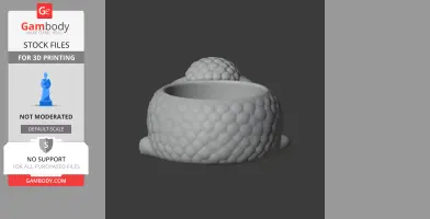 Sheep Bowl - Animal Wall Hook STL
