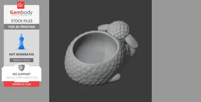 Sheep Bowl - Animal Wall Hook STL