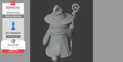 Garfield Gandalf Ring Figure - Mashup Figure STL