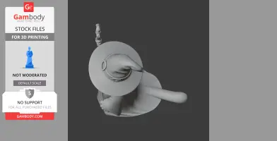 Garfield Gandalf Ring Figure - Mashup Figure STL