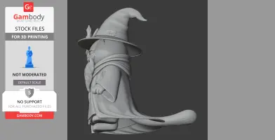 Garfield Gandalf Ring Figure - Mashup Figure STL