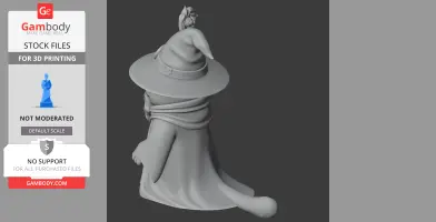 Garfield Gandalf Ring Figure - Mashup Figure STL