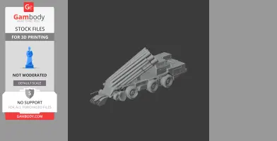 BM-30 Smerch - Tank Model STL