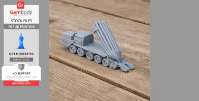 BM-30 Smerch - Tank Model STL