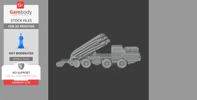 BM-30 Smerch - Tank Model STL