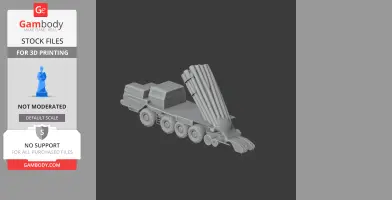 BM-30 Smerch - Tank Model STL