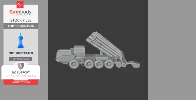 BM-30 Smerch - Tank Model STL