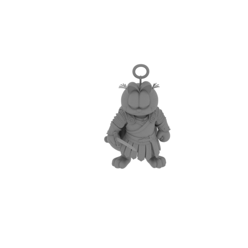 Garfield Highlander Ring Figure.stl