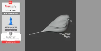 Oilbird Bird - Prehistoric Animal STL