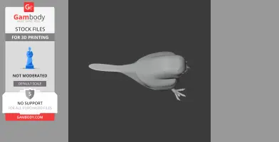 Oilbird Bird - Prehistoric Animal STL