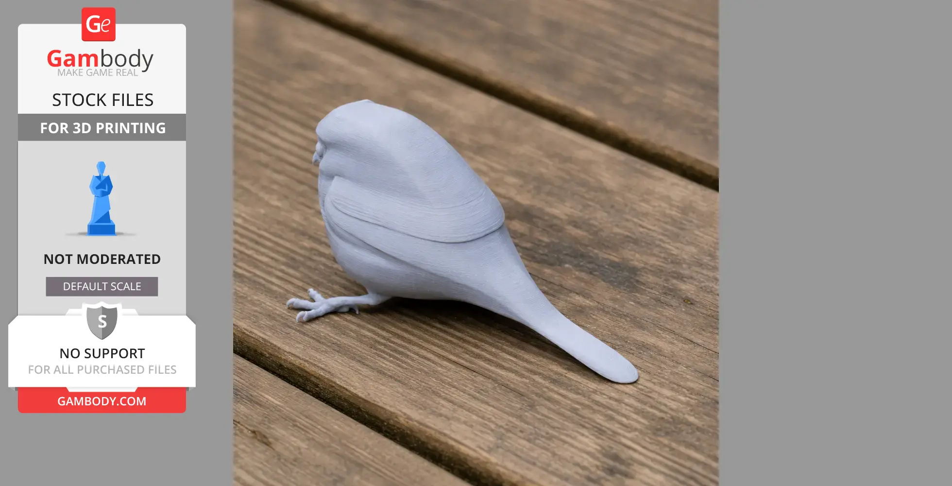 Oilbird Bird - Prehistoric Animal STL