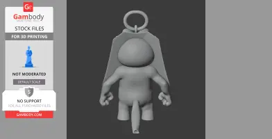 Garfield Human Torch Ring Figure - Mashup Figure STL