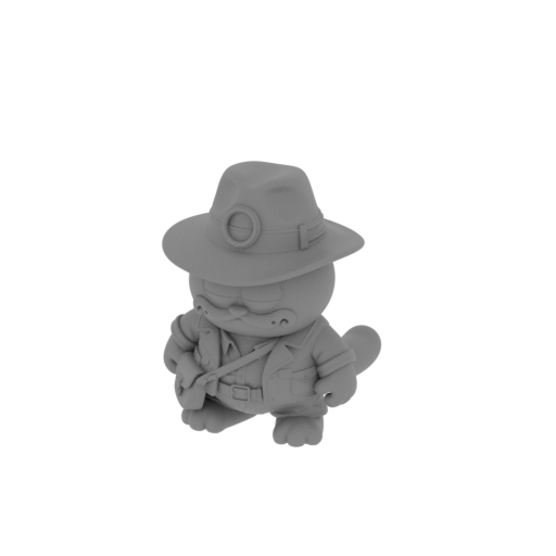 Garfield Indiana Jones Ring Figure.stl