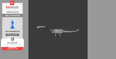 Omeisaurus - Prehistoric Animal STL