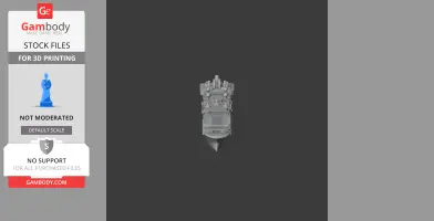 A 3D model of a cruise ship viewed from above, ready for 3D printing.