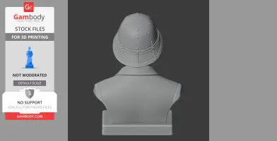 Henry Morton Stanley Bust - Historical Warrior STL
