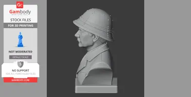 Henry Morton Stanley Bust - Historical Warrior STL