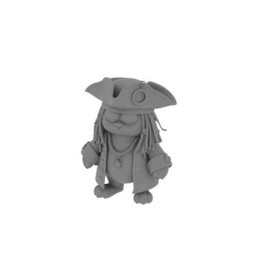 Garfield Jack Sparrow Ring Figure.stl