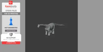 Opisthocoelicaudia - Prehistoric Animal STL