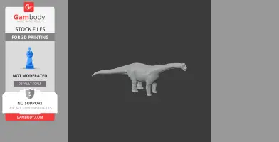 Opisthocoelicaudia - Prehistoric Animal STL