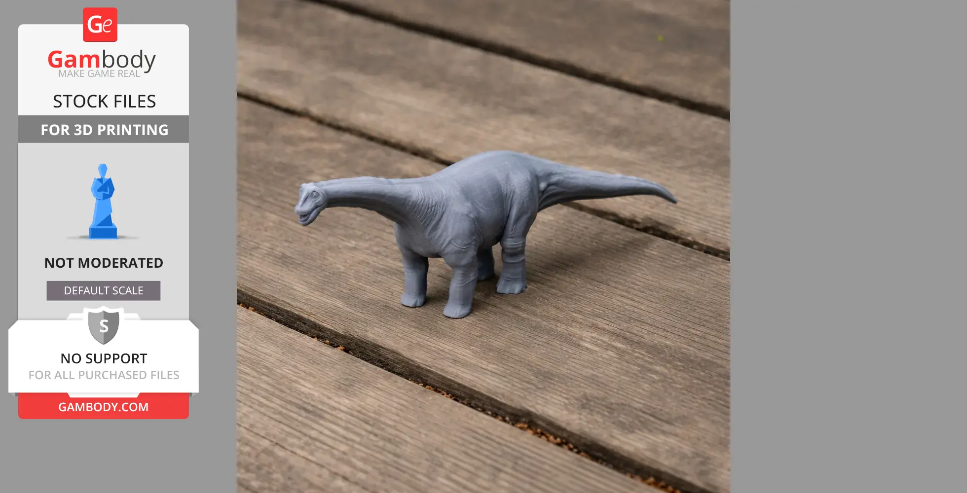 Opisthocoelicaudia - Prehistoric Animal STL
