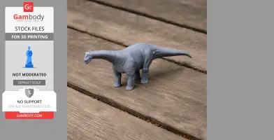 Opisthocoelicaudia - Prehistoric Animal STL