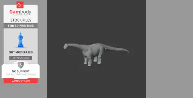 Opisthocoelicaudia - Prehistoric Animal STL