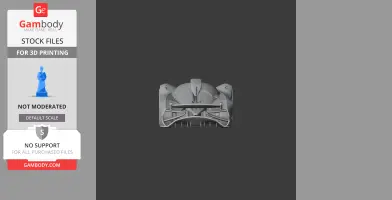 A detailed front view of a 3D model of a sleek, streamlined Alpine race car for 3D printing.