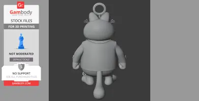 Garfield James Bond Ring Figure - Mashup Figure STL