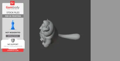 Garfield James Bond Ring Figure - Mashup Figure STL