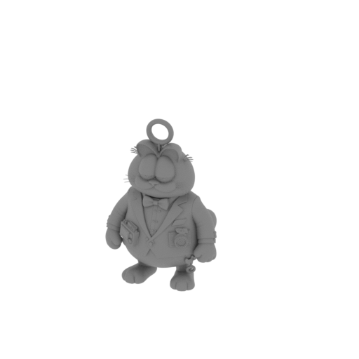 Garfield James Bond Ring Figure.stl