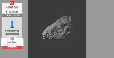 Common Tenrec Skull - Skull Replica STL