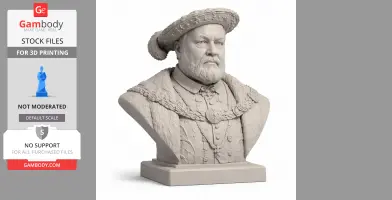 Henry VIII Bust - Historical Warrior STL