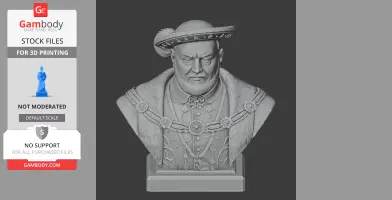 Henry VIII Bust - Historical Warrior STL