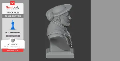 Henry VIII Bust - Historical Warrior STL