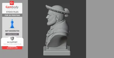 Henry VIII Bust - Historical Warrior STL