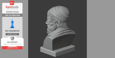 Heraclitus Bust - Historical Warrior STL
